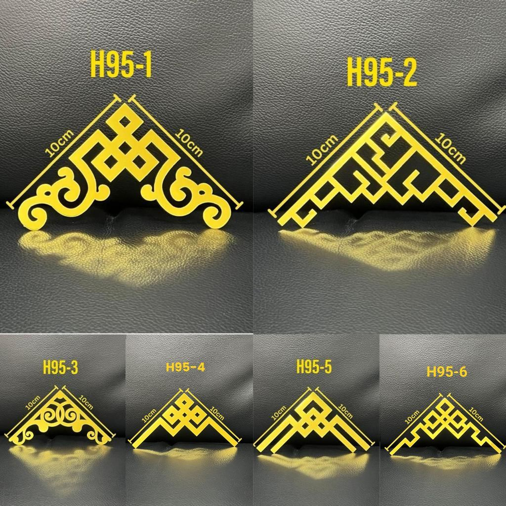 GS List Mirror Sudut Siku Hantaran Wall Sticker Mirror Gold Stiker Dekorasi List Moulding Dinding Le