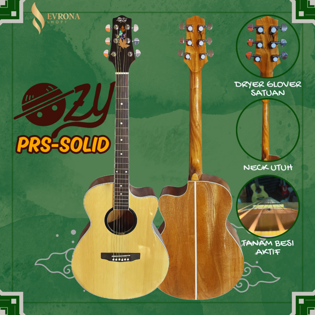 Gitar Akustik Body Full Solid mahoni Neck Utuh