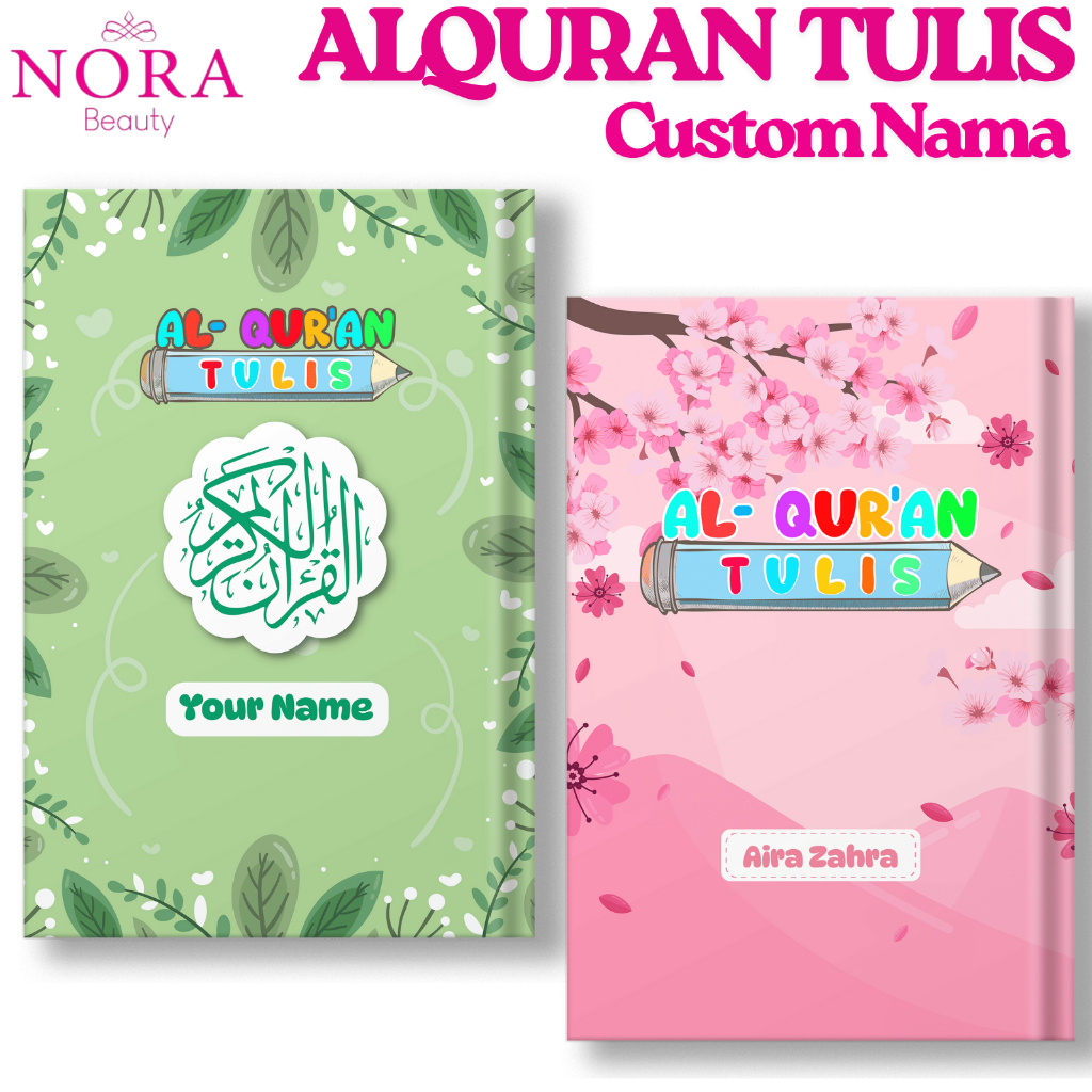 Buku Belajar Alquran Follow The Line Alquran Tulis Juz 30 29 28 Custom Nama //murah