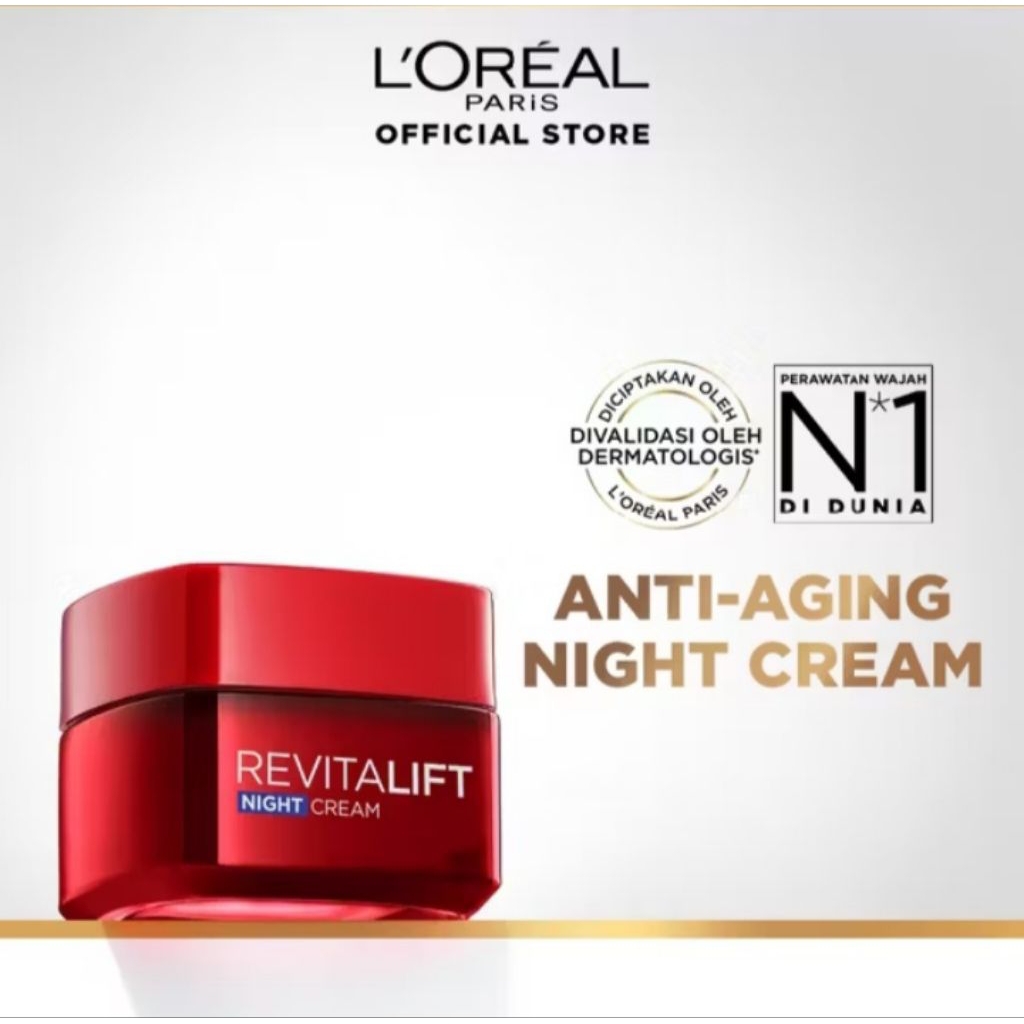 Loreal Revitalift Night Cream Anti Wrinkles + Firmness 50ml