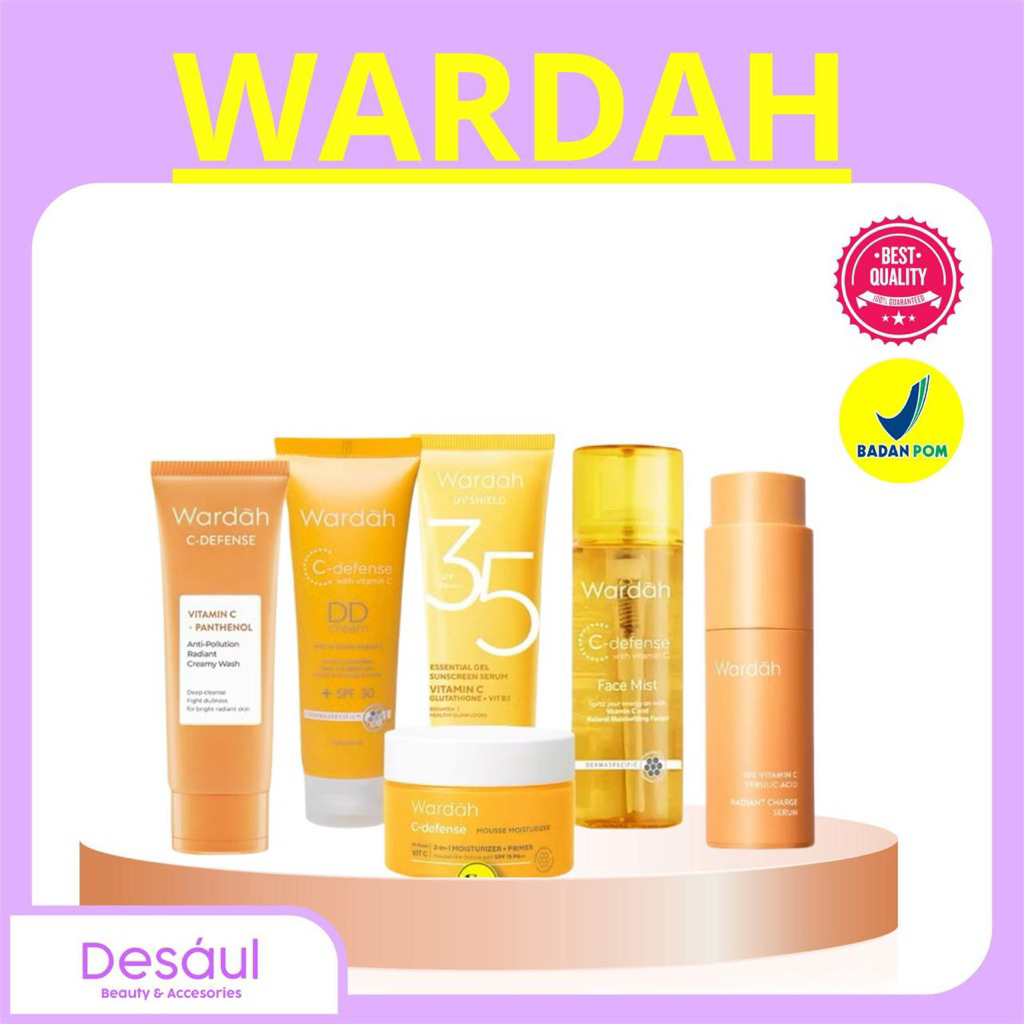 Wardah-C Defense JUDUL: Wardah-C Defense Vitamin C  All Series | Brightening Phantenol anti-pollutio