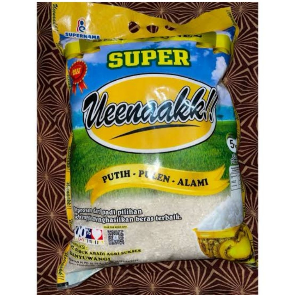 

(berkahjoyo) SALE BERAS UENAK SUPER PUNEL KEMASAN 5KG