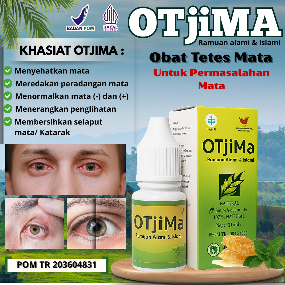 OTJIMA OTEM Obat Tetes Mata Herbal Asli | Redakan Iritasi Mata Merah, Belekan & Buram Secara Alami
