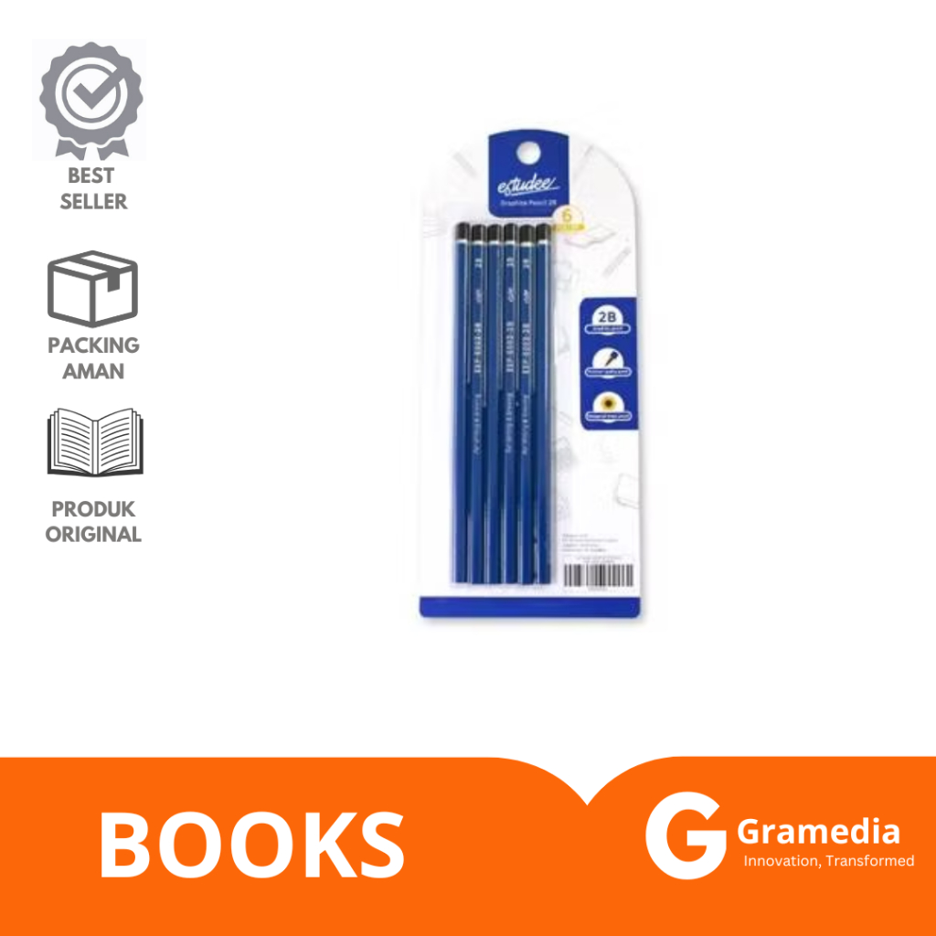 

Gramedia Lampung - Estudee Graphite Pencil Esp-6002 2B/6Pcs