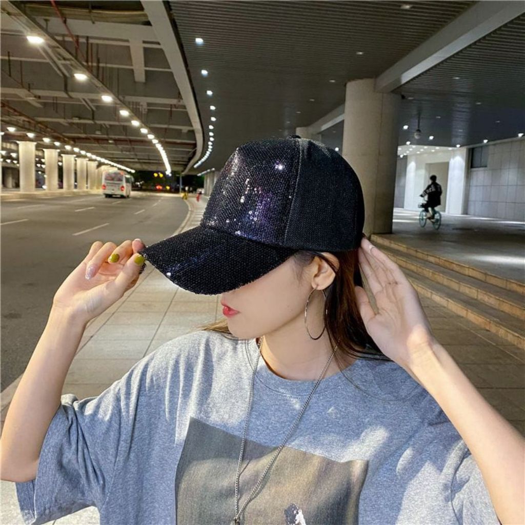 Topi / Topi Uv / Topi Korean Style / Topi Kekinian diamond / Topi Terbaru / Ootd Topi Korean import
