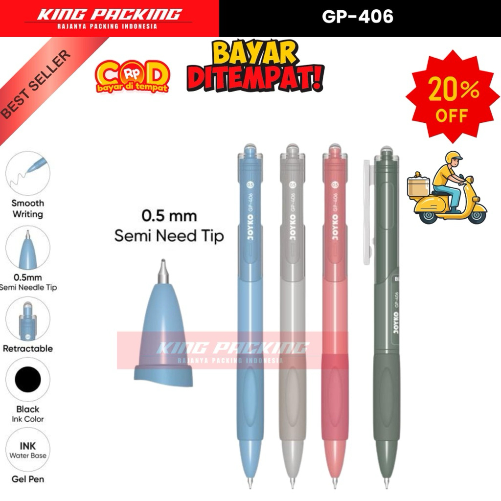 

Gelpen Joyko Gp-406 0,5mm (12 pcs) Ready COD..!!!