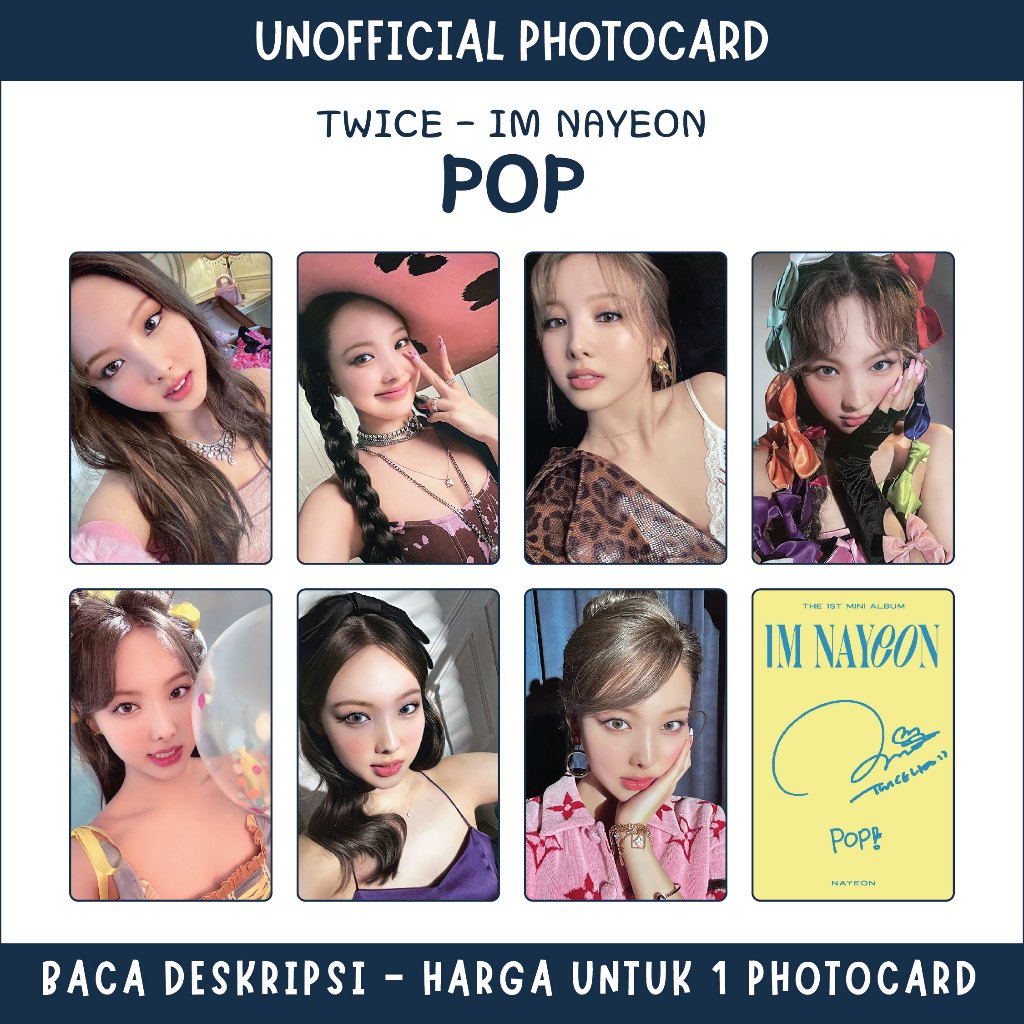 [UNOFFICIAL PHOTOCARD] TWICE IM NAYEON - POP