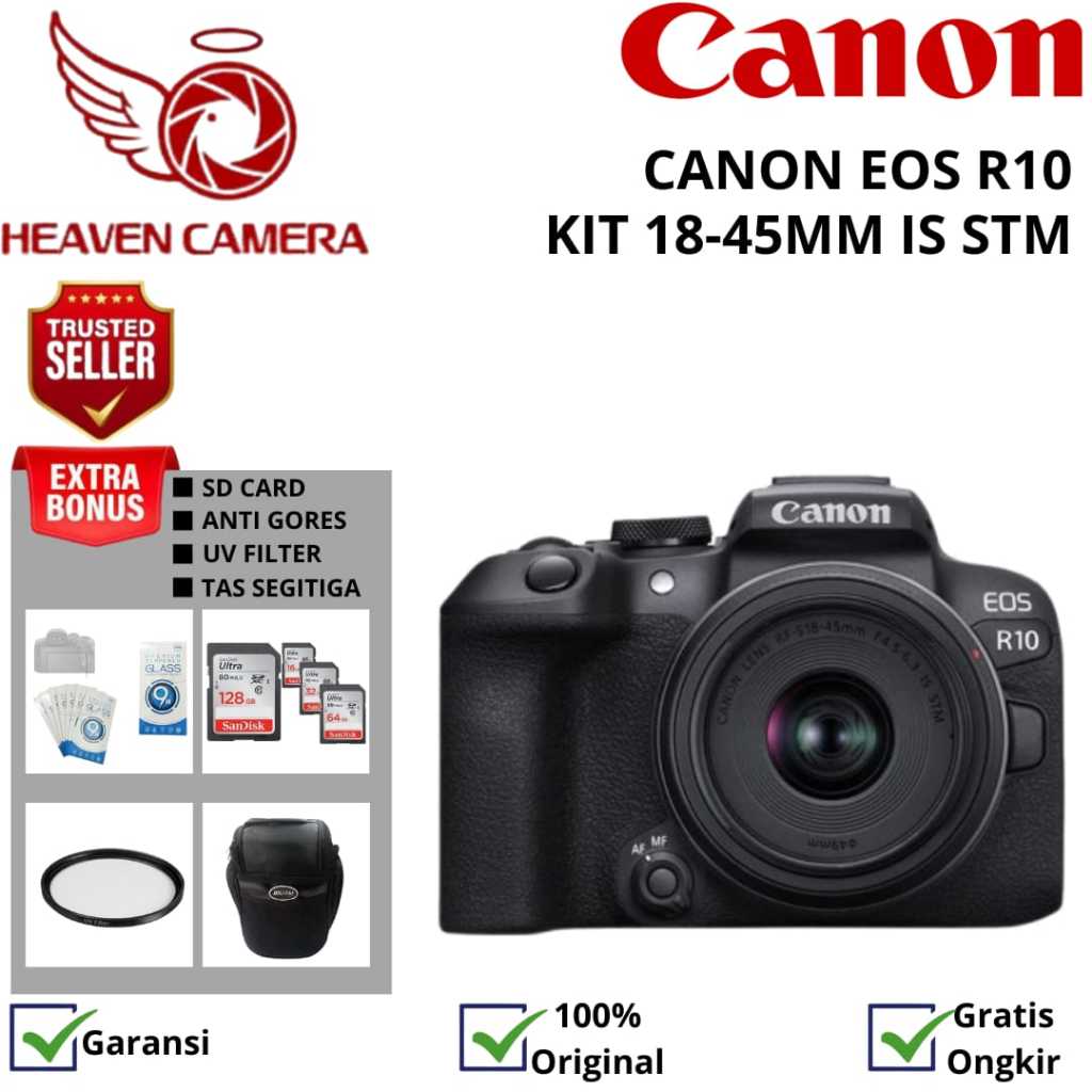 CANON EOS R10 KIT RF-S 18-45MM / CANON R10 KIT 18-45MM / CANON R10 KIT 18-45MM MIRRORLESS
