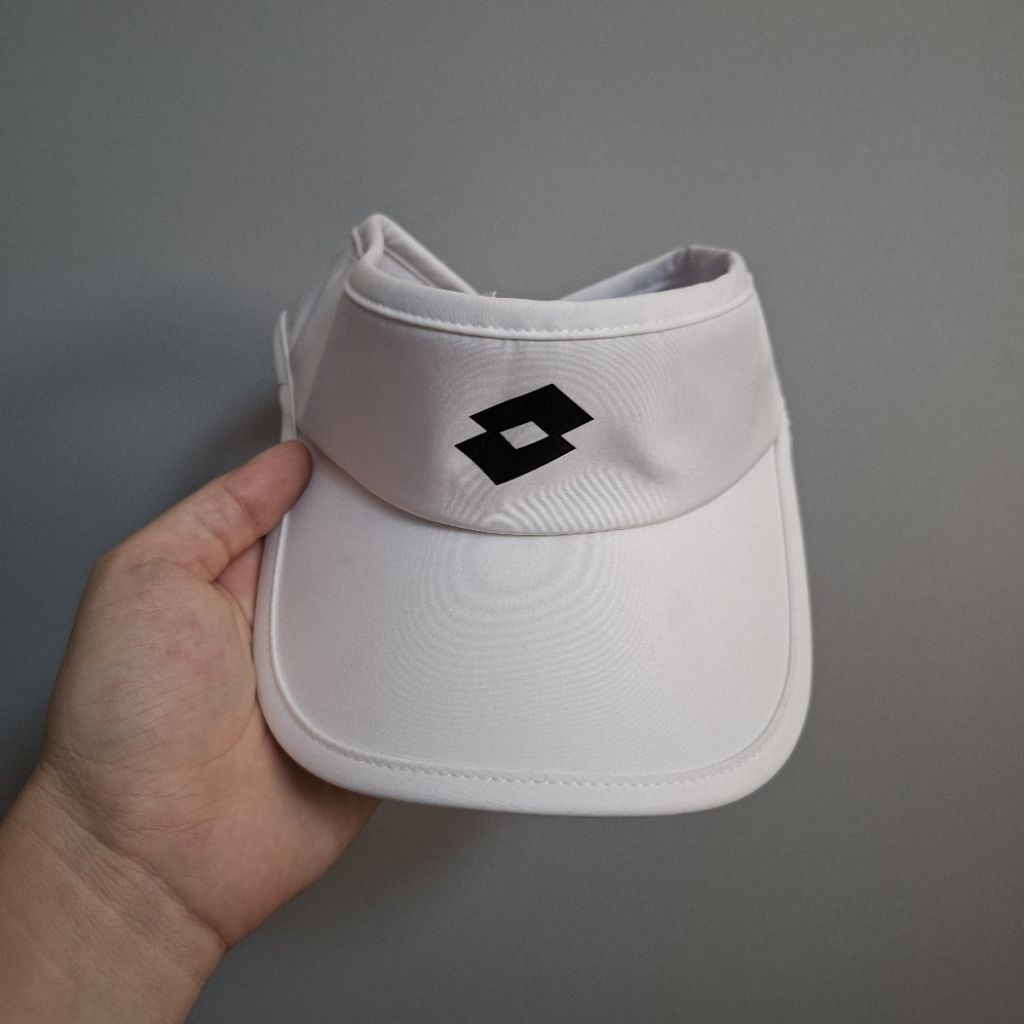 Topi Visor Lotto Elegra Putih Visor Lotto Elegra White
