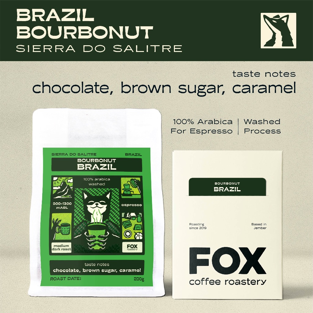 

Brazil Bourbonut | Espresso Single Origin Arabica Coffee Roast Beans