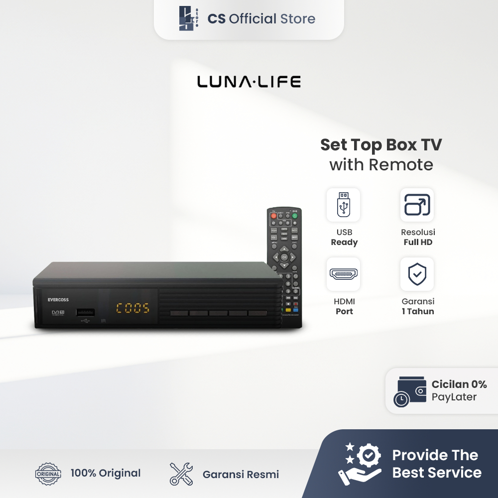 LUNA x EVERCOSS SET TOP BOX STB MEGA BOX