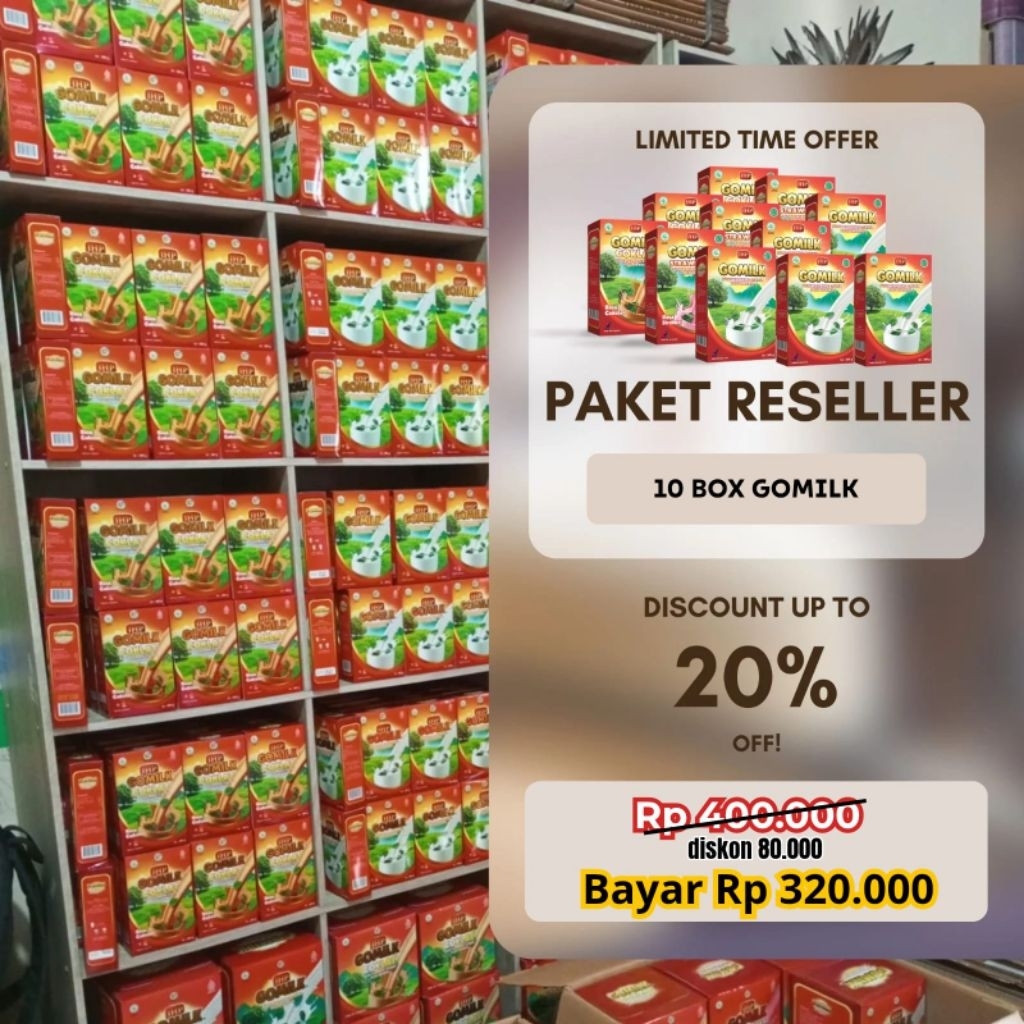 

Susu Kambing GO MILK, PAKET Bundle 10 BOX, Bisa Campur