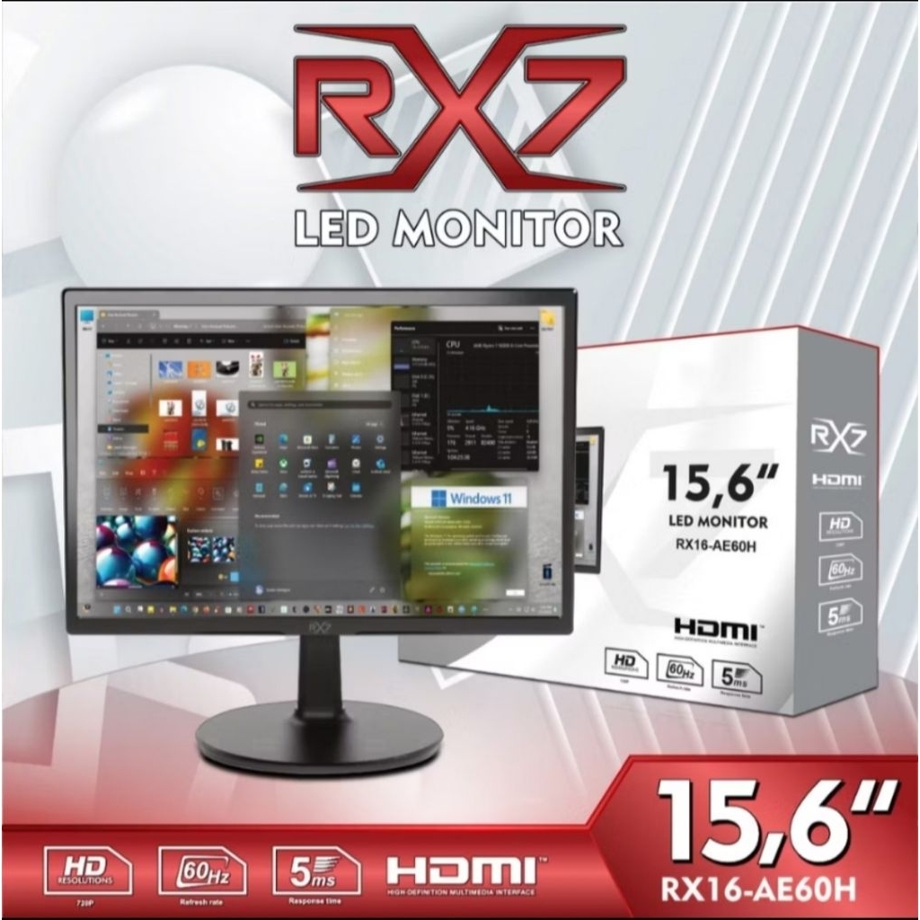 MONITOR LED 15,6" INCH RX7 60HZ