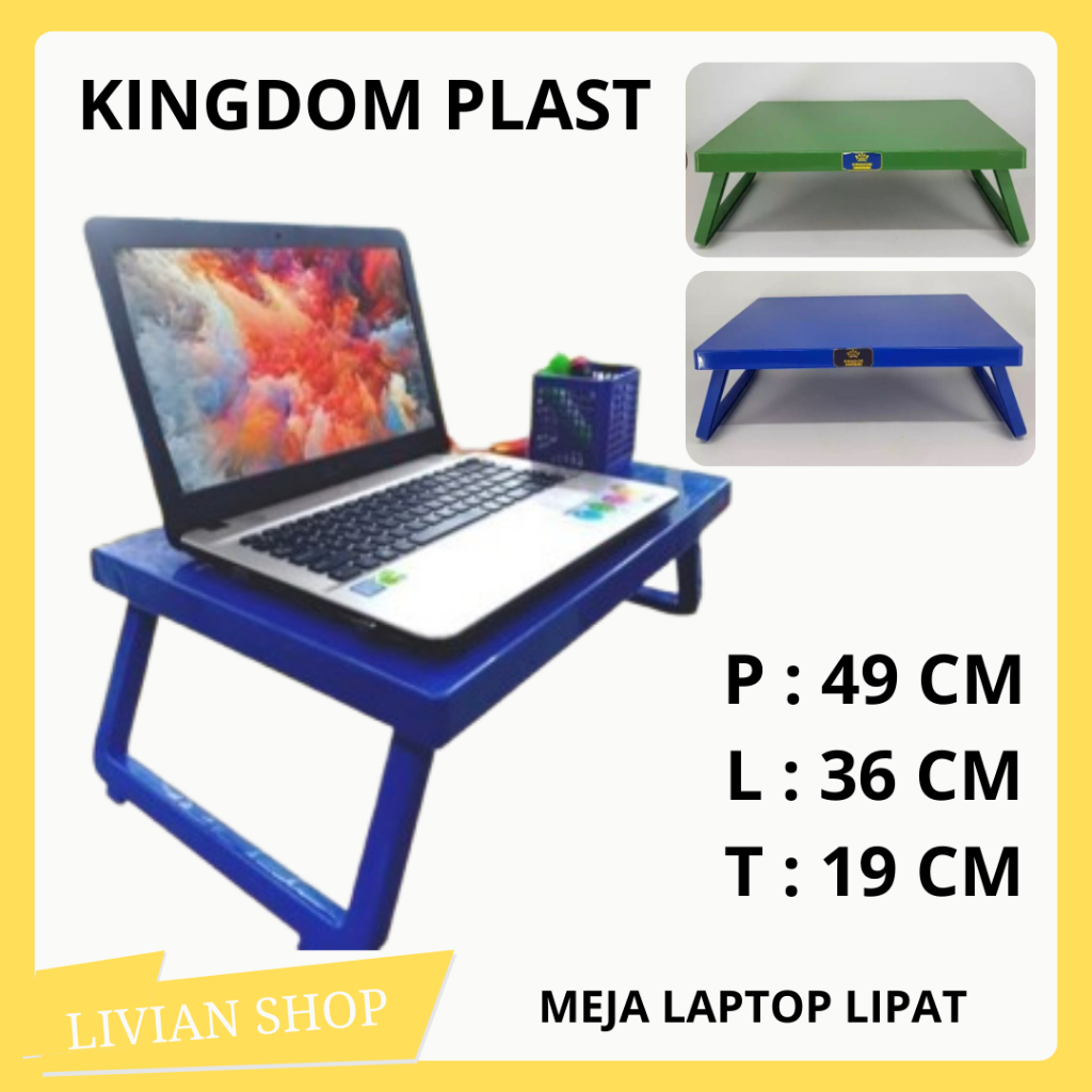 meja lipat laptop meja lipat anak serbaguna bahan Plastik
