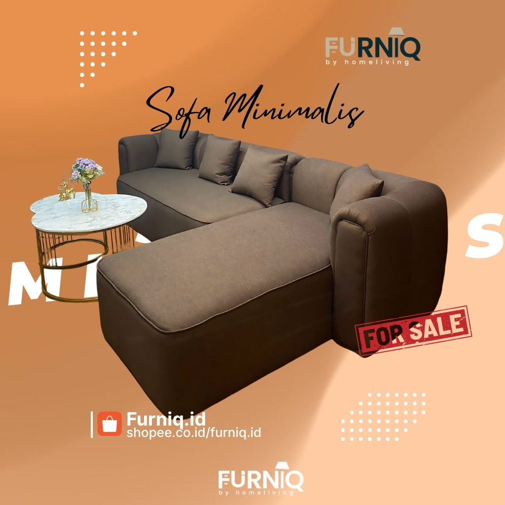 FURNIQ.ID - SOFA MINIMALIS L DELIMA - SOFA PREMIUM - SOFA KAIN - SOFA BELUDRU - SOFA KULIT - SOFA ME
