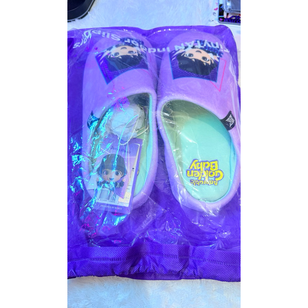 BTS TINY TAN MIC DROP SLIPPERS JUNGKOOK