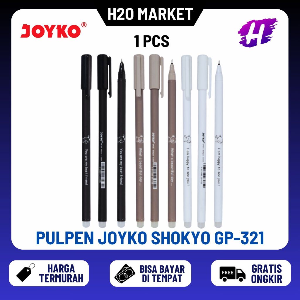 

Erasable Gel Pen Pulpen Bisa Dihapus Joyko GP-321 Shokyo 3 Gel 0.5 mm ( 1 PCS )