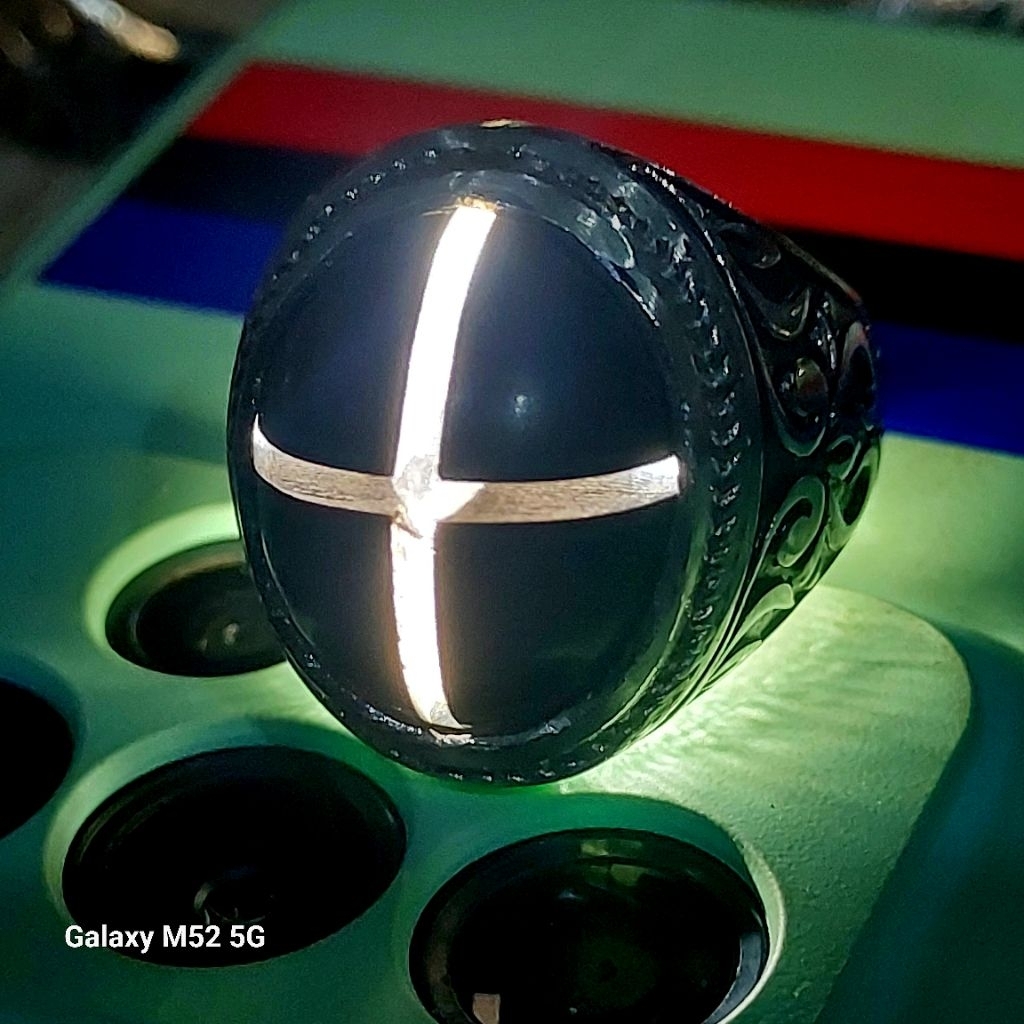 Cincin galih kelor Tapak jalak tembus senter ring alpaka super mewah elegan