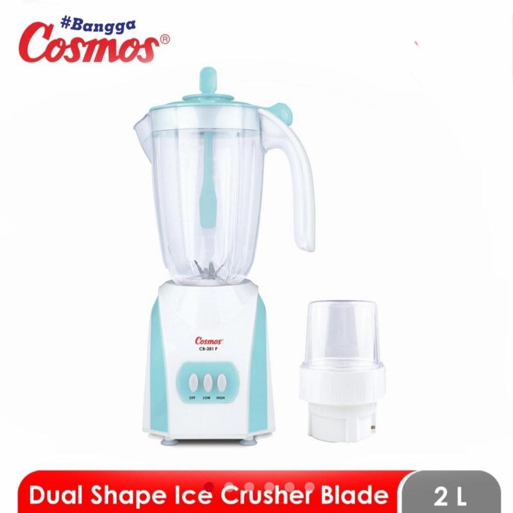Blender Cosmos CB-281 P Plastik 2 Liter 2IN1 / Blender Cosmos CB 281 P Blender Cosmos CB281P 2L