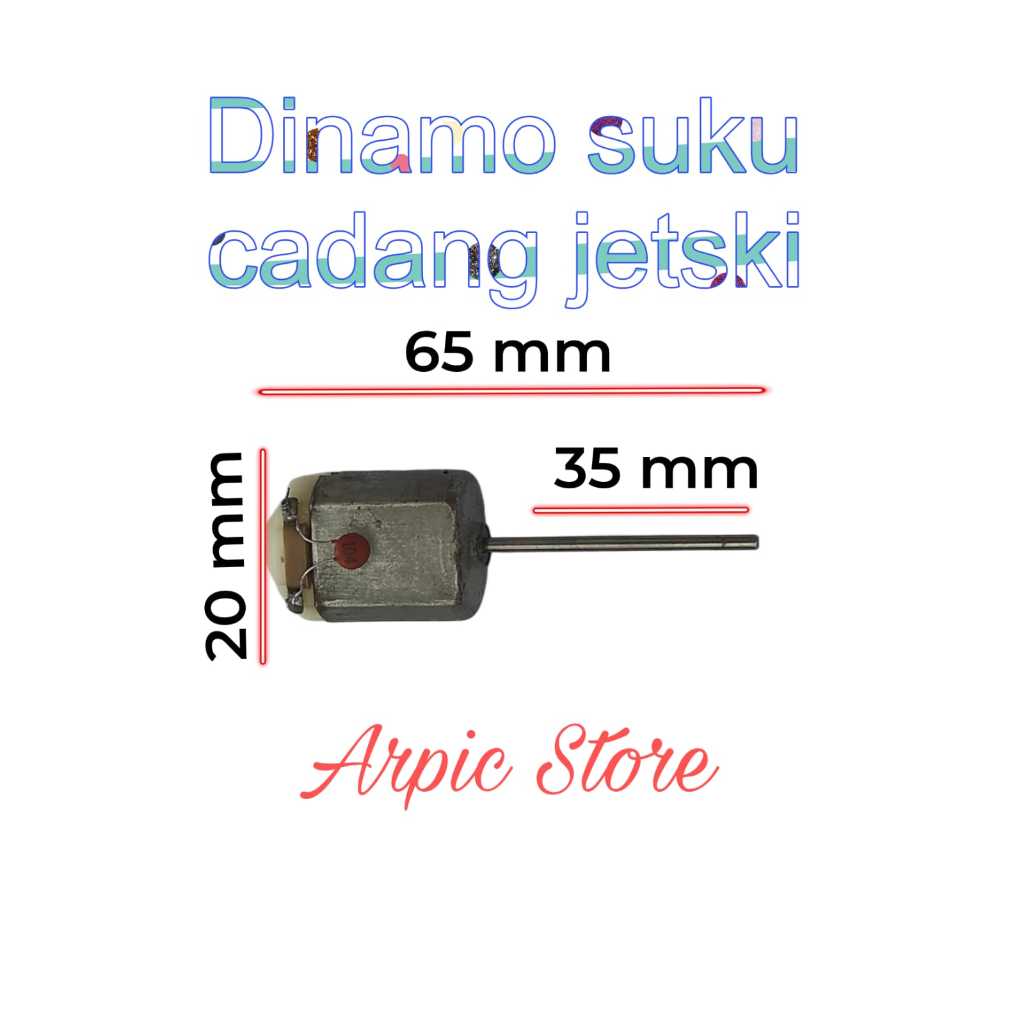 Dinamo AS panjang untuk RC Boat dll DC 6 Vol