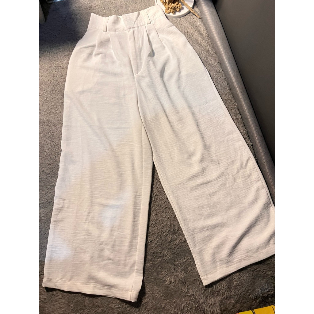 Celana kulot Putih Panjang