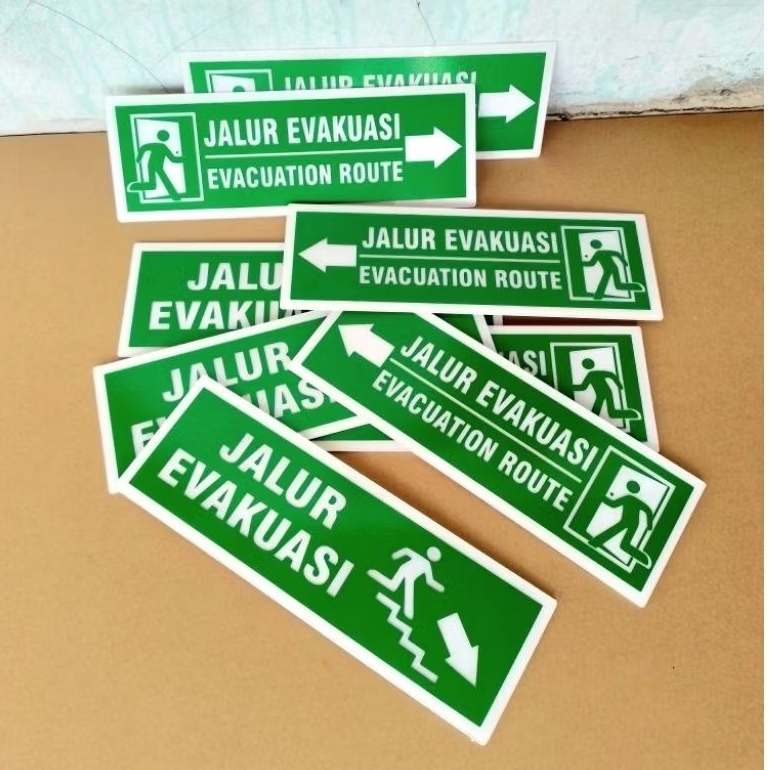 

Sign Akrilik Papan Tanda Jalur Evakuasi