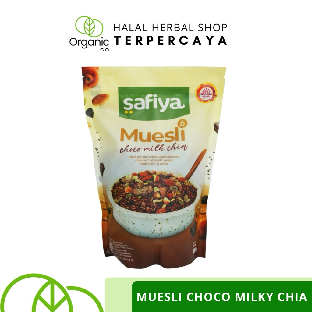 

[ SUPER BEST SELLER ] Muesli Choco Milk Chia Safiya | Makanan Diet Rendah Lemak | Makanan Sehat