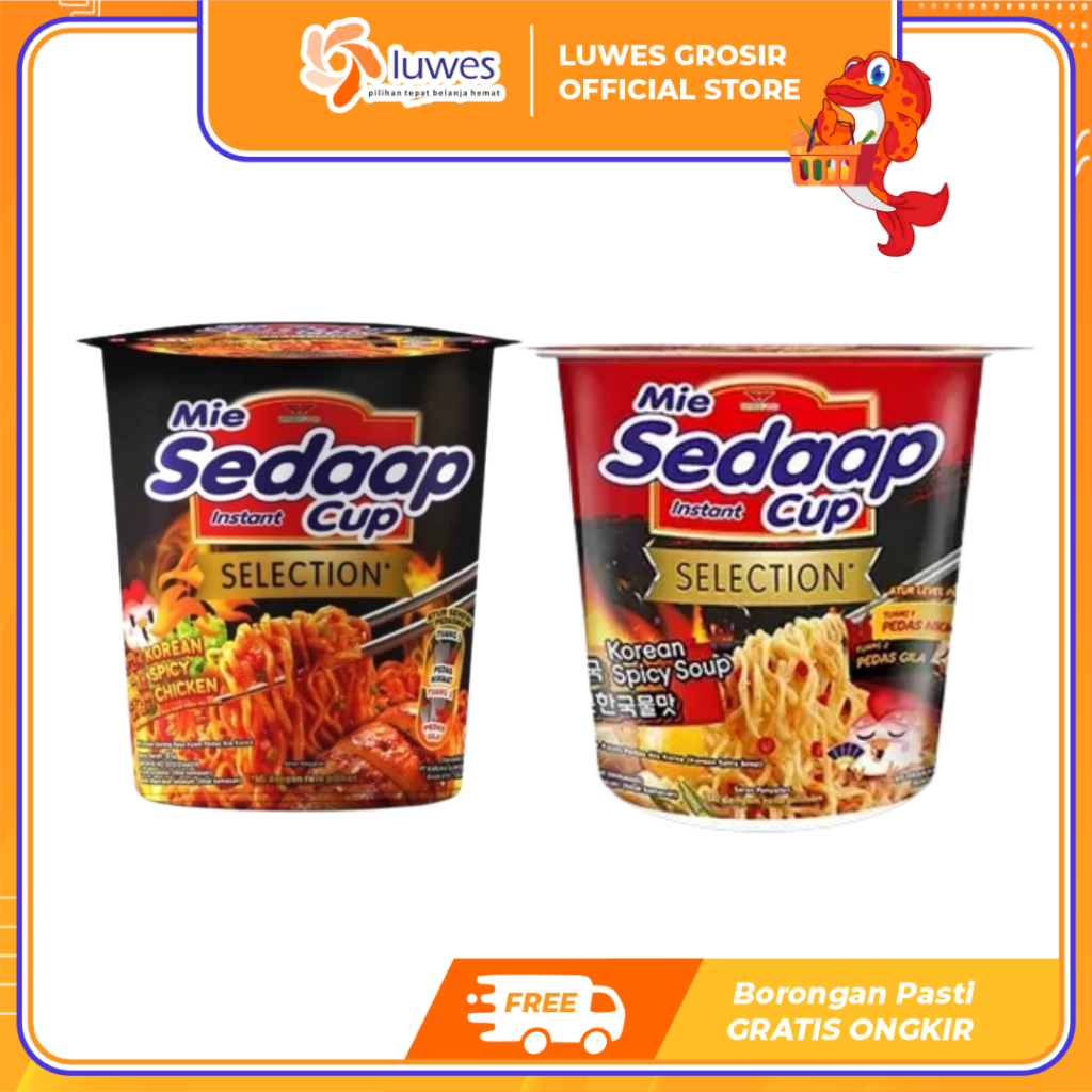 

Mi Sedap Cup Selection Korean Spicy Chiken,Korea Spicy Soup Terlaris