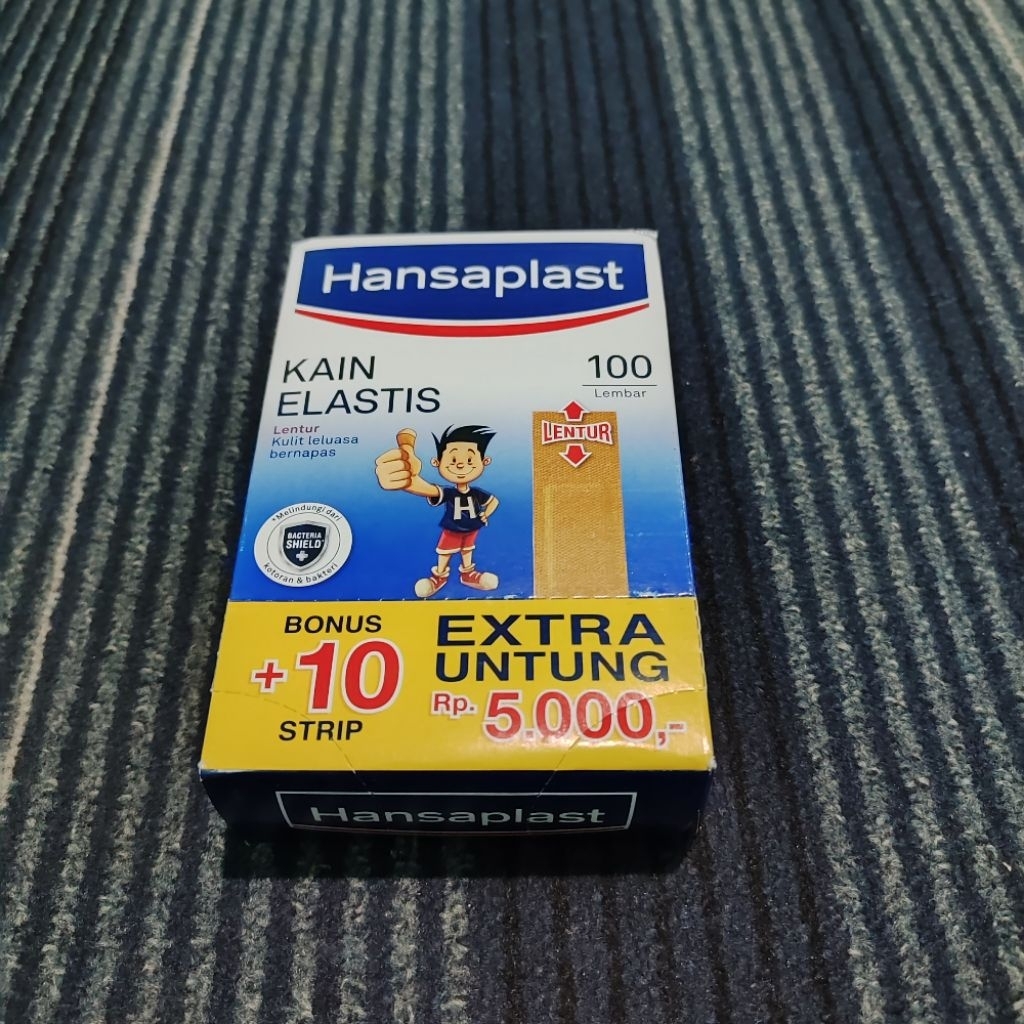 Plaster penutup luka hansaplast kain elastis pembalut luka