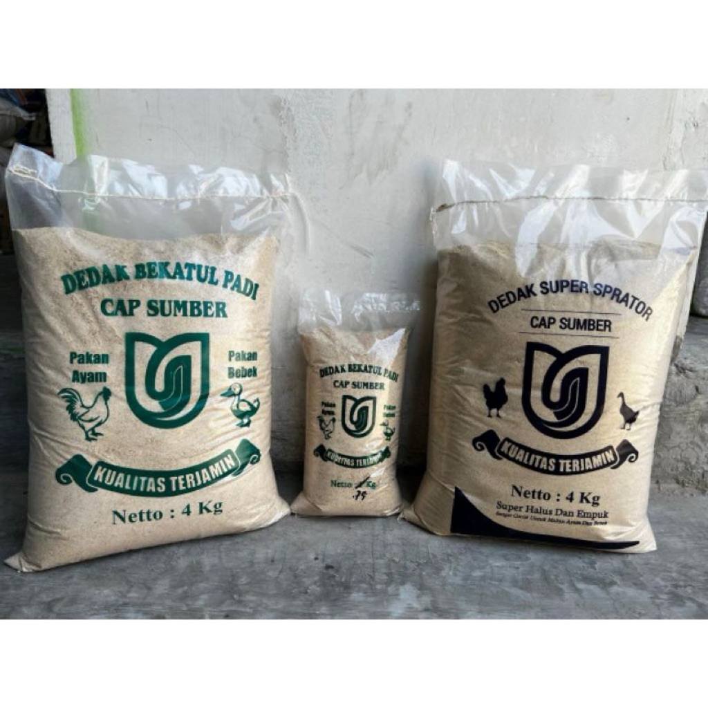 PAKET DEDAK BEKATUL 4 KG + DEDAK SPARATOR 4 KG + DEDAK BEKATUL 0,75 KG