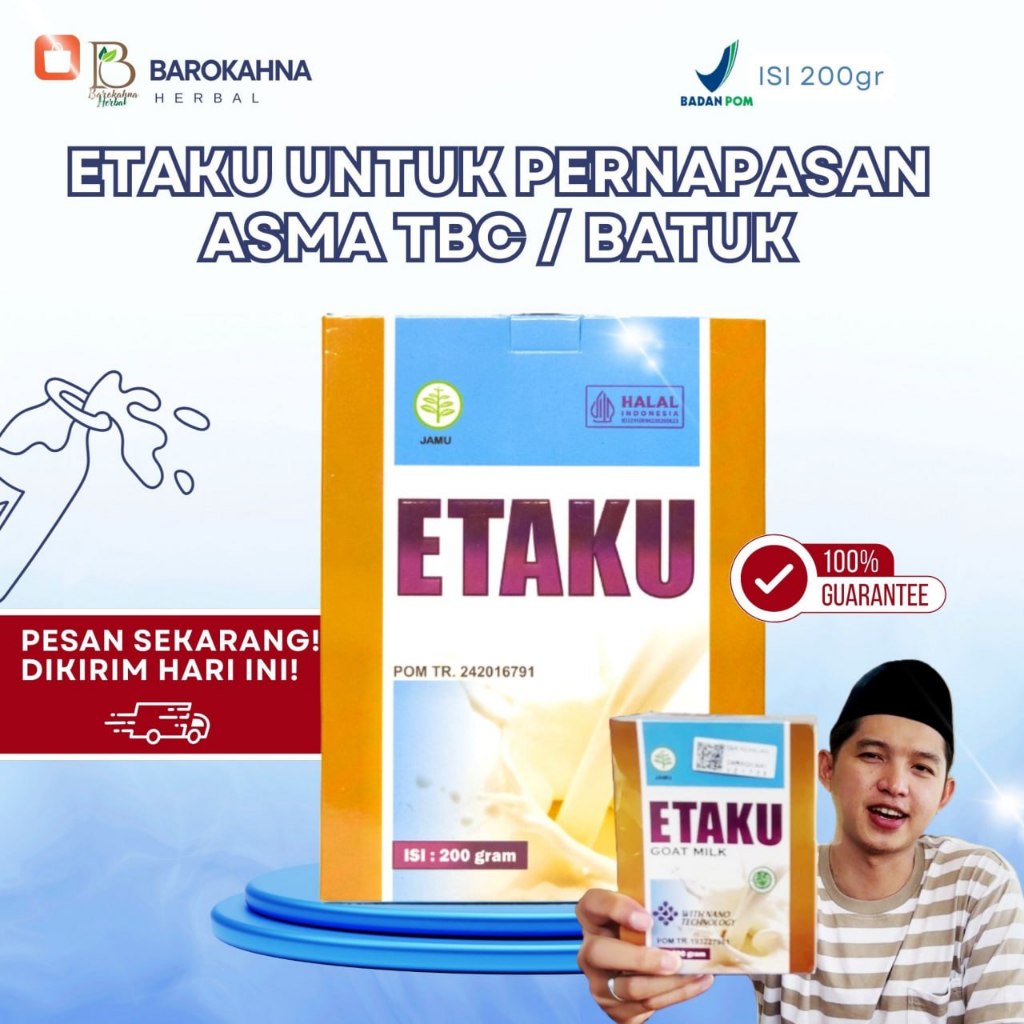 

SUSU ETAKU Obat Herbal Untuk Bantu Atasi Nyeri Sendi Dan Gangguan Pernapasan Secara Alami