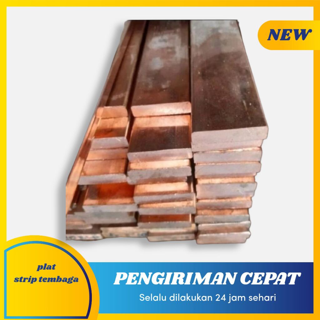 Plat Strip tembaga 10mm x 40mm | plat strip busbar