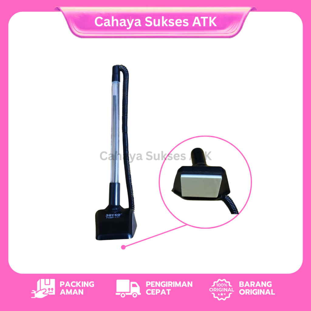 

Joyko Pen Stand PSBP-177 – Pulpen Meja Hitam dengan Tali Penjaga Pena Berdiri Hitam