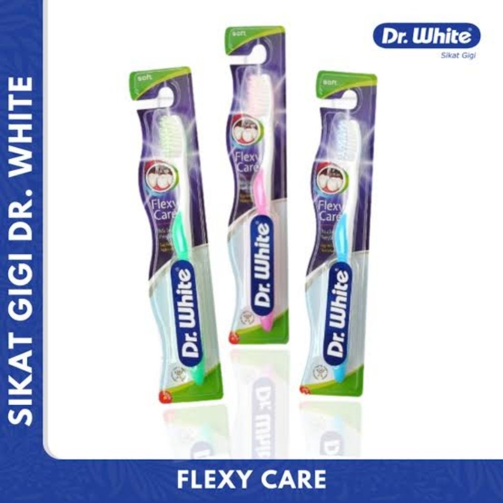 Sikat gigi Dr. White | Sikat gigi halus | Sikat gigi sensitif | Sikat gigi anak per Box