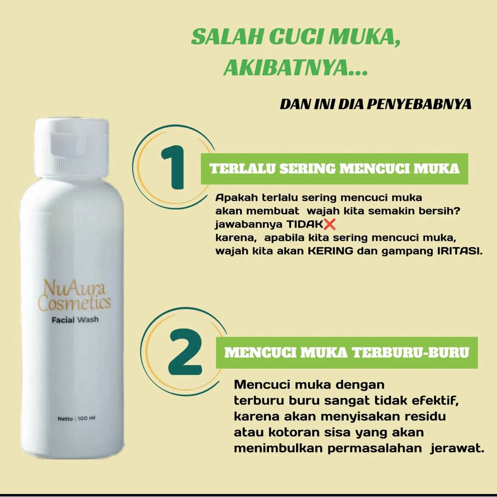 Nuaura Cosmetic Facial Wash