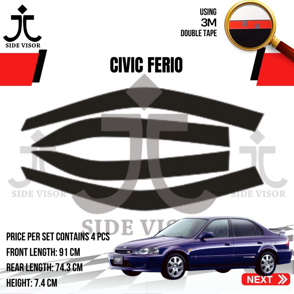 Talang Air Honda Civic Ferio Model Rata