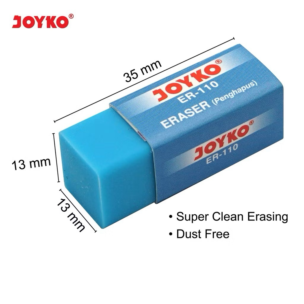 

( 10 BIJI ) Eraser Penghapus Joyko ER-110 Warna Warni