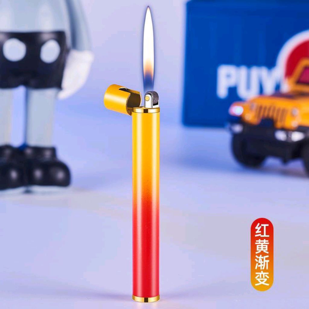 Korek unik bentuk stik kecil, isi ulang gas nyala api lilin PL1601