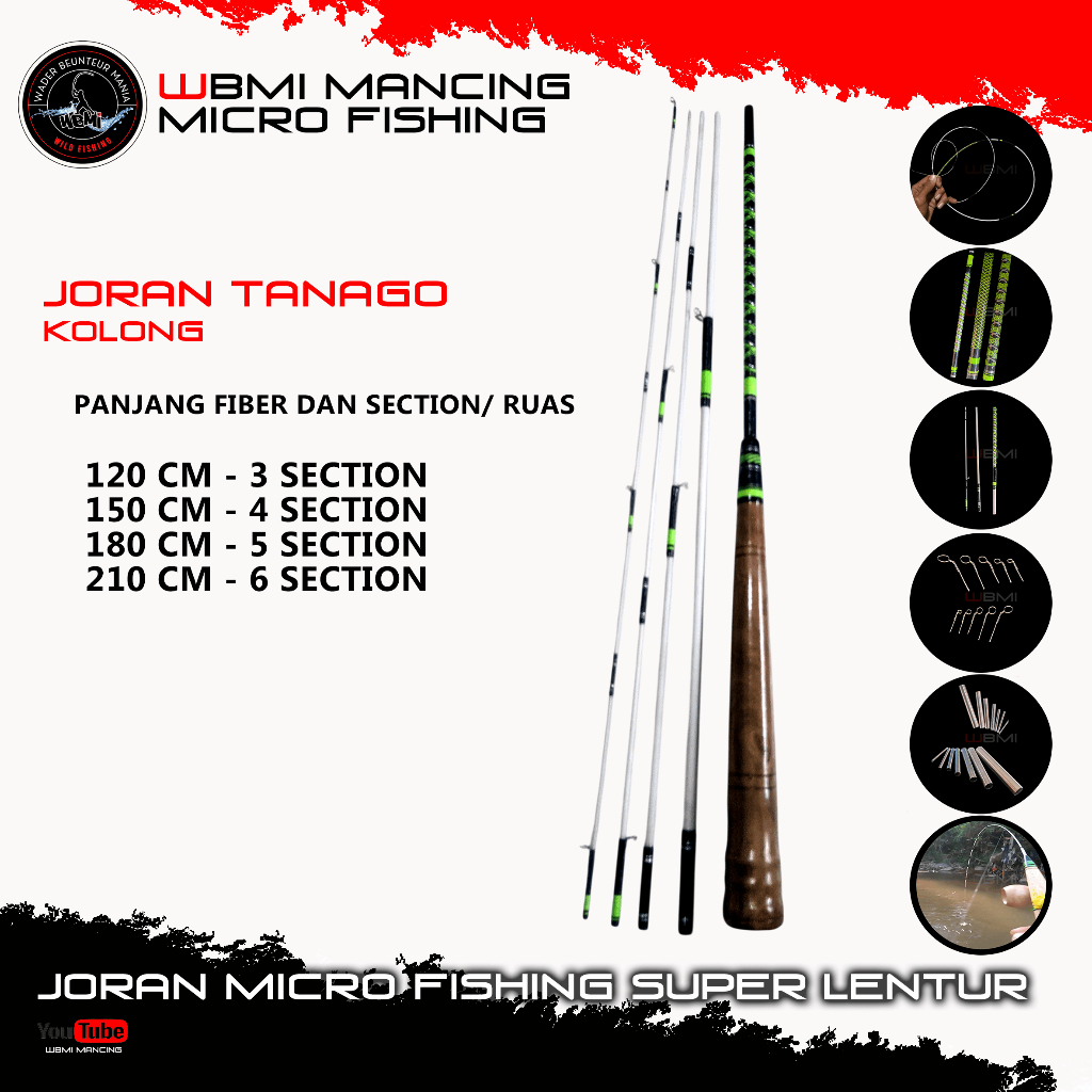 Joran Tanago lentur kolongan