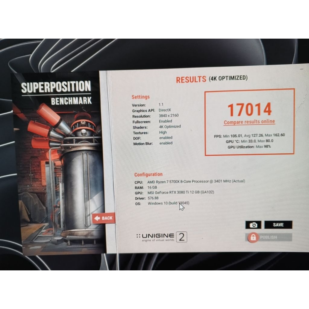 VGA 3080ti MSI suprimx