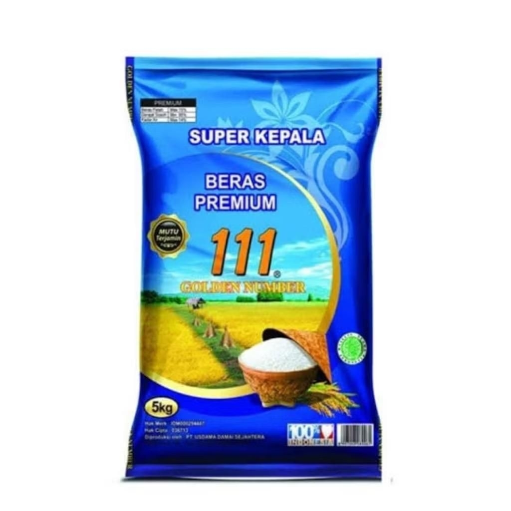

Beras Premium GOLDEN NUMBER 111 @5 kg