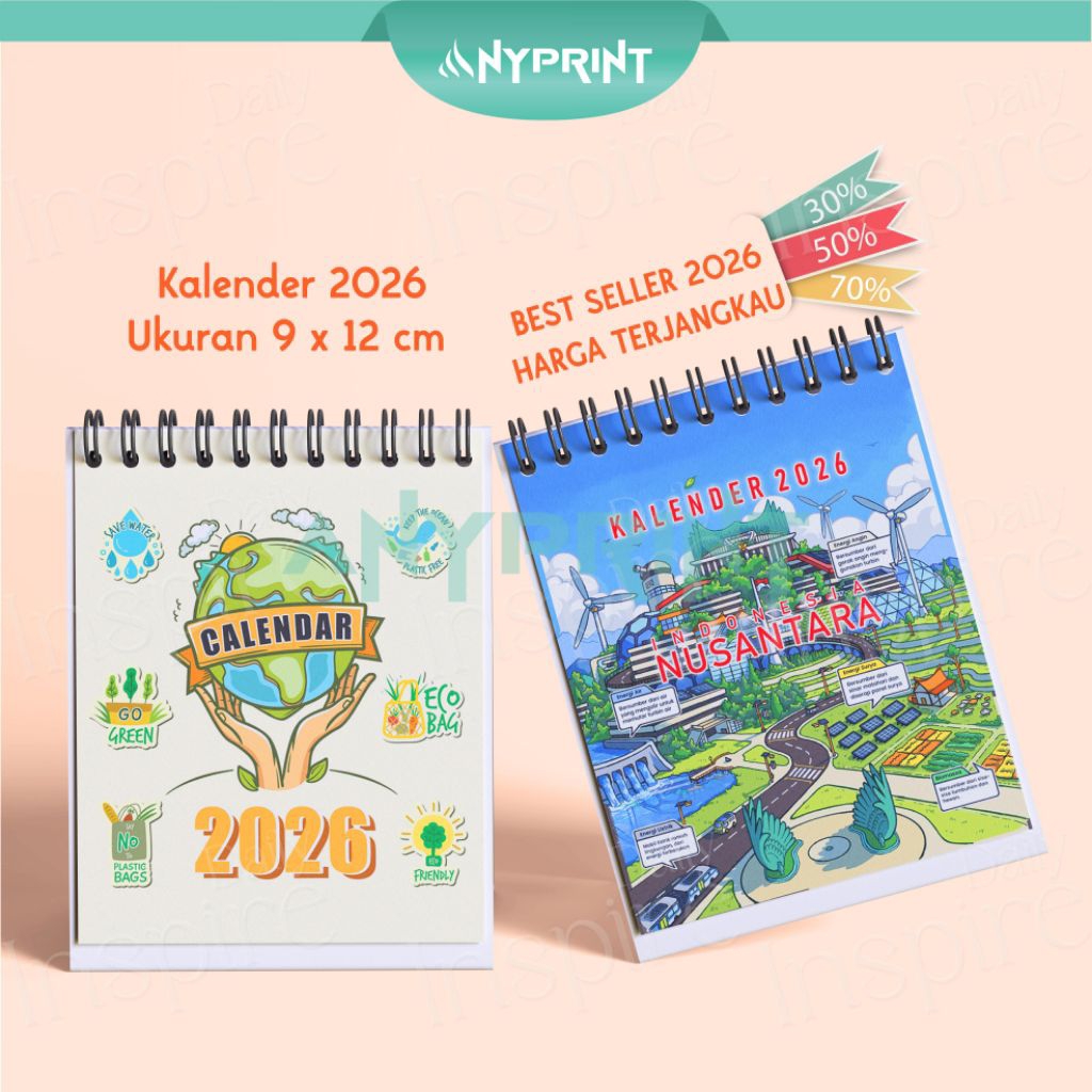 

NEW | Mini Desk Calendar 2026 | Kalender Mini 2026 | Kalender Meja 2026 | Cute Calendar Aesthetic