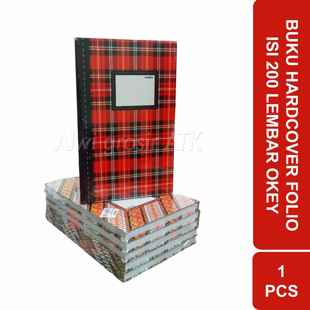 

BUKU HARDCOVER FOLIO OKEY ISI 200 LEMBAR (31.5 X 21 CM) 1 PCS