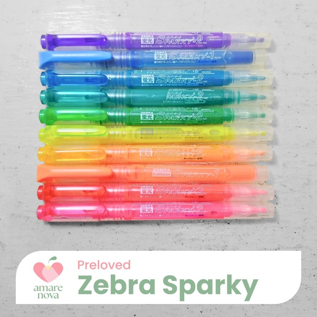

[PRELOVED] TAKE ALL Zebra Sparky 1 & 2 Highlighter Pen