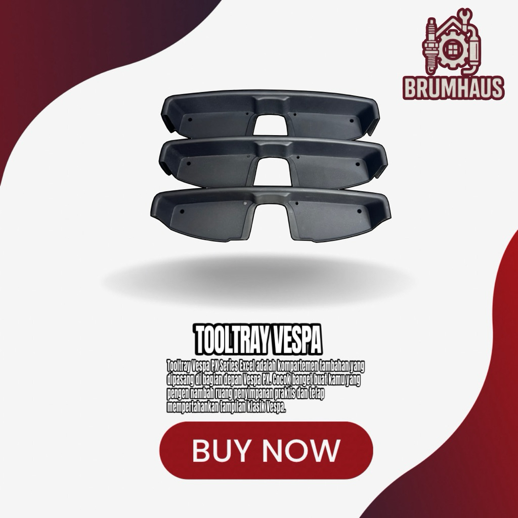 Tooltray Vespa Px Series Excel - Aksesoris Konsol depan Vespa Px Series Excel