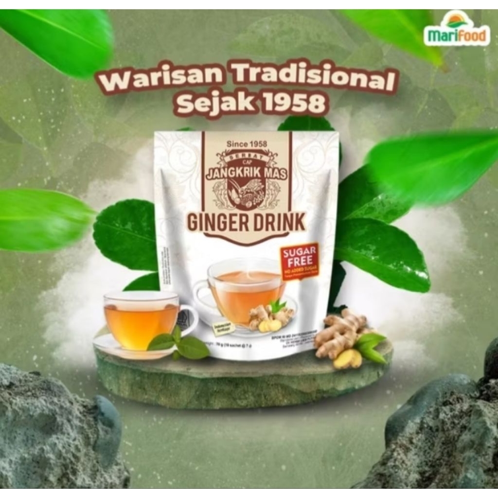 

serbat jahe sugar free cap jangkrik mas isi 10 sachet