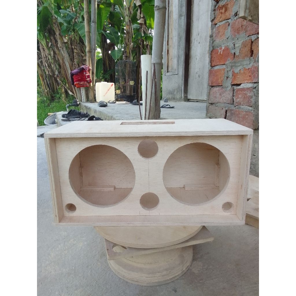 box speaker 8 inch double + tweter triplek 12mm