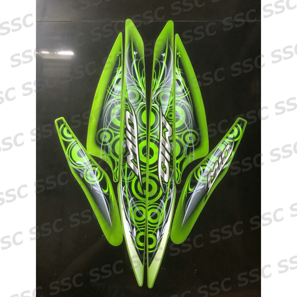 STRIPING STIKER MIO SMILE 2011 HIJAU