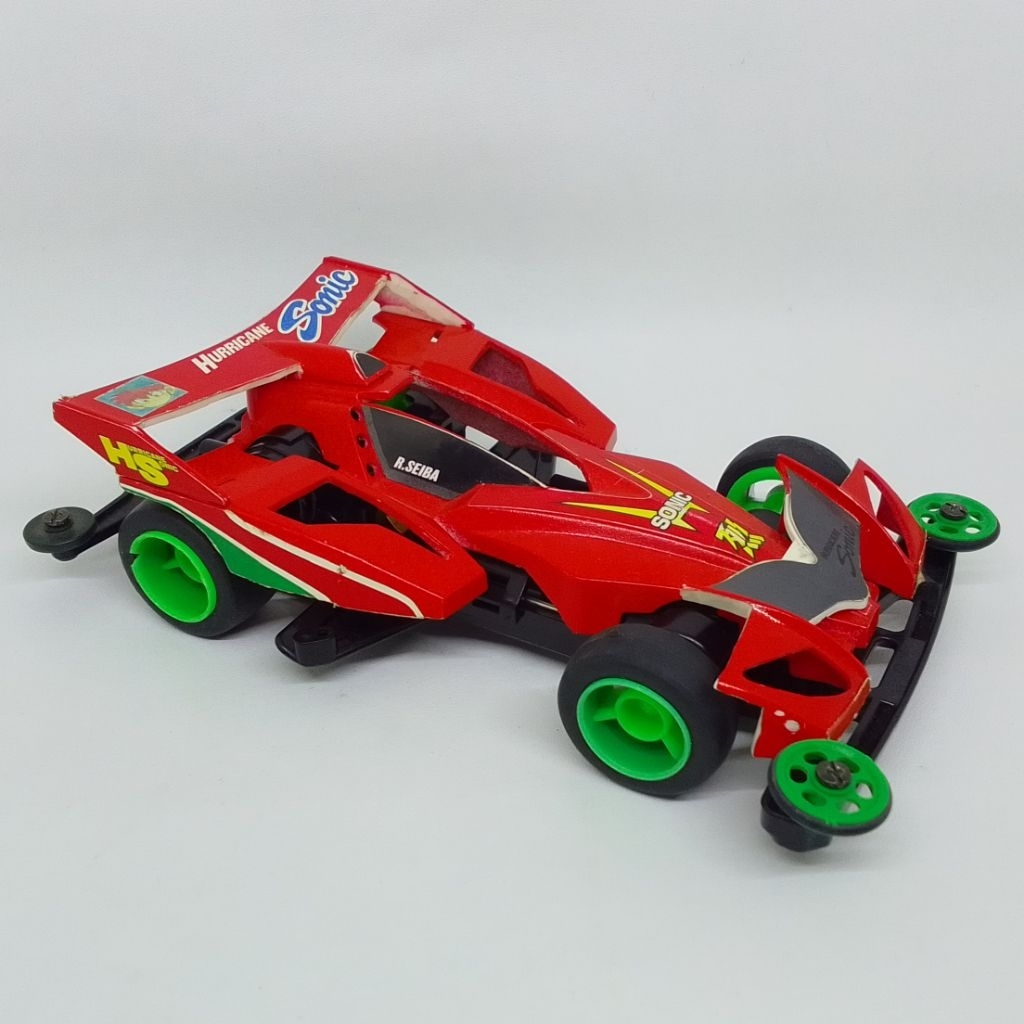 TAMIYA MINI 4WD HURRICANE SONIC SUPER TZ CHASSIS (Repaint Red)