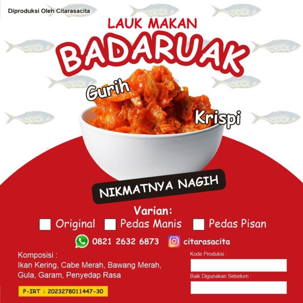 

keripik ikan rasa pedas dan pedas manis, PAKET HEMAT 100gr 2 X 50gr